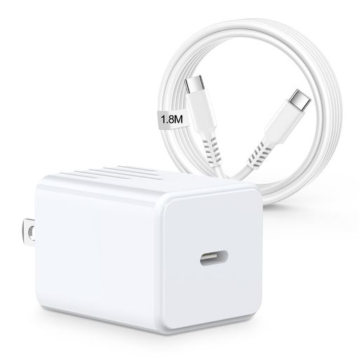 【20WTypeC急速充電】typec充電器は最大20W出力で、一般的な5W出力の充電器に比べて充電速度が3倍速い!PowerDelivery3.0技術を搭載することで、充電時間の短縮を実現しました。バッテリー残量が少なくなる、充電がなくなるといった不安が大幅に軽減されます。※iPhone1630分間充電テスト:0%右向き矢印60% 【PSE認証済みで安心・安全】弊社のcタイプ充電器はPSE認証を取得し、過充電保護、過放電保護、過熱保護、回路短絡保護など、マルチ保護システムを備えています。最大5V/3Aの電流に対応し、自動判明機能により、接続されたデバイスに最適な電流を出力することで、高速かつ安定した充電を実現いたします。 【25Wctoc急速充電ケーブル】cケーブルが付属しています。たいぷしー充電器急速との併用におすすめです。1.8mの長さは、オフィス、自宅、ベッド、旅行、ホテル、お部屋での使用に便利です。最大480Mbpsのデータ転送を実現し、1GBのファイルも数秒で転送できます。▲映像出力は非対応。