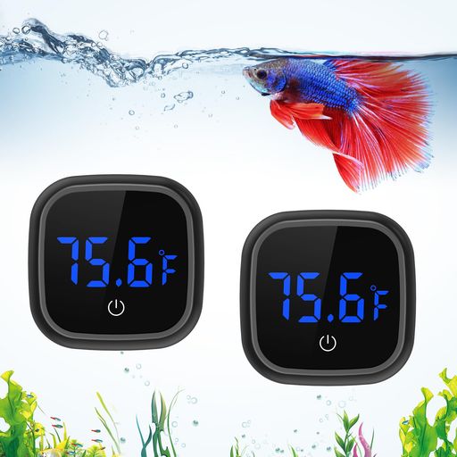 【高精度測定センサー】温度測定センサーを使用し、当社の水槽温度測定範囲は32°F-140°Fであり、使用するために異なる水温を満たすことができ、精度は0.18°F、誤差プラスマイナス1°F、5秒ごとにリフレッシュレートは、より速く温度変化を...