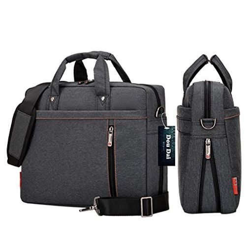 DouDaiレディース&メンズショルダーバッグPCバッグビジネスバッグ衝撃吸収防水13/14/15/17インチ対応タ..