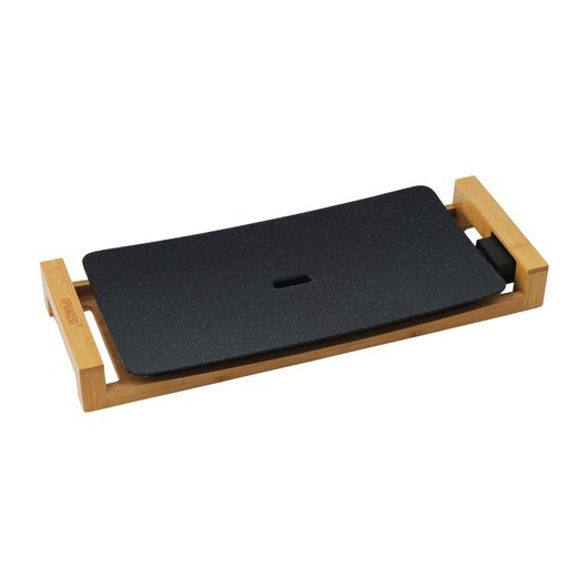 Princessテーブルグリルストーンブラックホットプレートセラミック大型焼肉煙が出にくい温度調節洗いや..