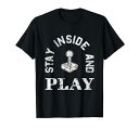 ゲーマーのジョイスティックレトロなゲーム滞在内部と再生Tシャツ