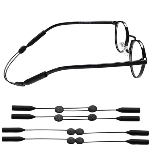 [YUHENGCT]メガネストラップ4本セット調節可能滑り止めずれ落ち防止スポーツ対応メガネバンドめがねストッパーめがね固定男女兼用