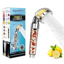 高圧シャワーヘッド、ビタミンCフィルターシャワーヘッド、節水ハンドヘルドヘッドシャワー塩素&フッ化物フィルターが乾燥肌と脱毛に役立ちます。