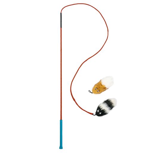 kyjen犬用釣竿おもちゃテイルティーザー(ポール&2個)