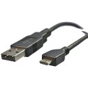 アクロスMICROUSBケーブル1Mデータ通信・充電両用ブラックUSBAオス-MICROUSBASB-MB01(2)