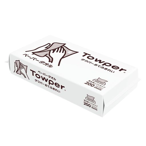 トライフ タウパー Towper ペーパータオル おてふきれい Mサイズ レギュラー 業務用 手拭き