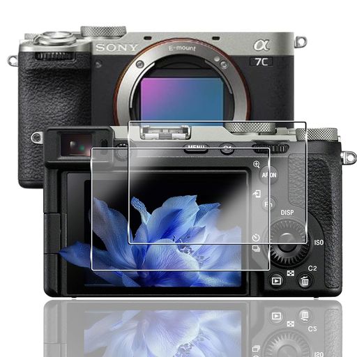【2枚セット】対応SONYα7CII/α7CR/α6700ILCE-6700ガラスフィルム【日本製素材旭硝子製】用α7ciiフィルム強化ガラス液晶保護フィルム硬度9H耐衝撃飛散防止指紋防止全面保護極薄