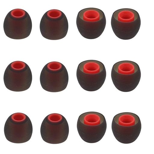 A-FocusイヤーピースS12個2種類の硬度のシリコン製ハイブリッドイヤーピース重低音強化音質向上Sonyハ..