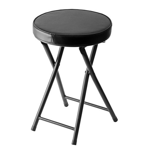 【BLKP】パール金属折りたたみパイプチェア限定マットブラック高さ48cmコンパクト椅子BLKP黒N-7571