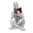 NUZAMAS現代読書女性像パルプブック置物思想家像ホームデコレーション抽象文字装飾リビングルームオフィスベッドルームシェルフテーブルデスク