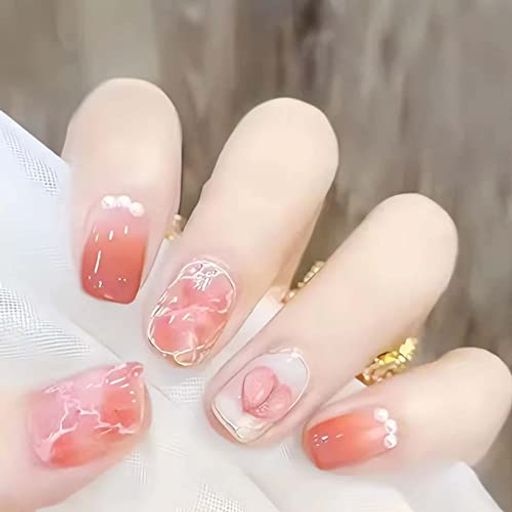 Other - ネイルチップ24枚入3D爪人気ネイルチップネイルチップ可愛い卒業式結婚式パーティー日常生活に使用できます貼るだけ簡単繰り返し使える