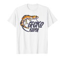 ヒョウモントカゲモドキ飼育員トカゲ飼い爬虫類 Tシャツ