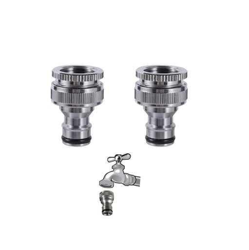 蛇口変換アダプター2個セット蛇口先端用蛇口アダプターホース配管継手蛇口分岐器蛇口アクセサリー4分/6..