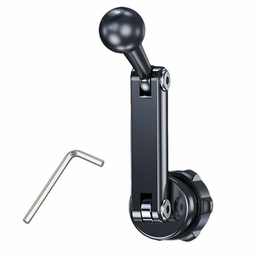 KUAIDHFK ボールジョイント 17mm スマホホルダー 車載 メタル ボールヘッド 延長アーム エクステンダー ダッシュボード 電話スタンド 360度ユニバーサルボール 取り付け 360度回転 調整可能 軽…