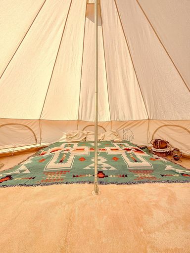 PeelForestアウトドアキャンプネイティブ柄オルテガ柄おしゃれブランケットメキシカンラグ大判レジャー..