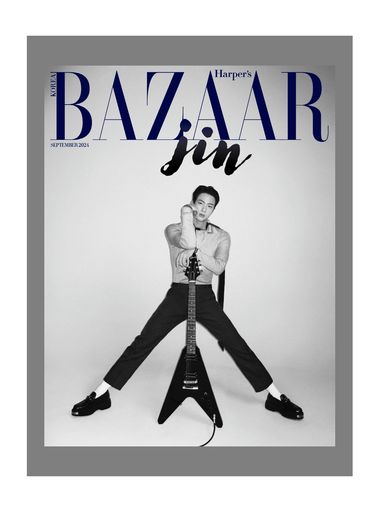 KOREAN MAGAZINE HARPERS BAZAAR 2024 SEPTEMBER BTSJIN JIN WITH TRACKIN...