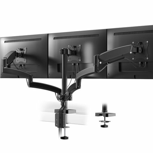 ACCURTEKPCモニターアーム3画面17-27インチ耐荷重各7kgスプリング式ディスプレイスタンドトリプル液晶..