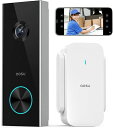 AOSU インターホン ワイヤレス 工事不要 充電式 WIFI必要 166°広角 2K画素 IP66防塵防水 2.4GHZWIFIのみ対応 人体検知自動アラーム アプリ双方向通話 家族共有 動画再生 無料クラウド保存 ALEXA対応(4)