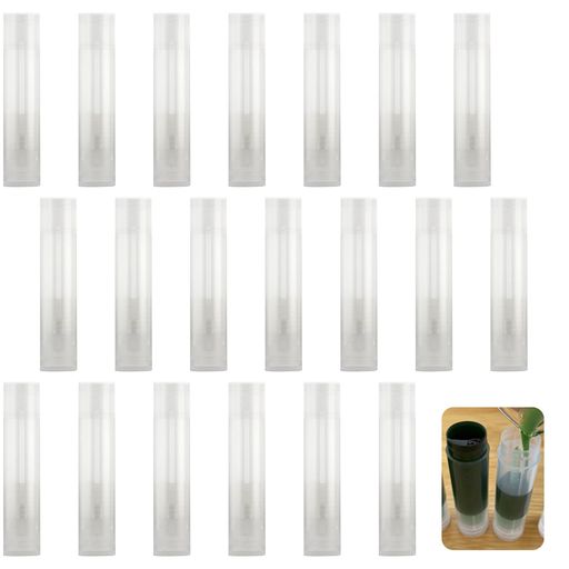 MAEXUSリップケース半透明20本入り口紅チューブリップクリームケースリップクリーム容器リップクリーム..