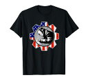 AmericanWelderGiftAmericanFlagWeldingHelmetTシャツ