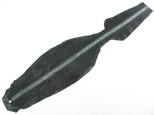 pelgio行GenuineStingraySkinLeatherHideペルトブラック5”x24”SRSKW05BK01D-A pelgio行GenuineStingraySkinLeatherHideペルトブラック5”x24”SRSKW05BK01D-A