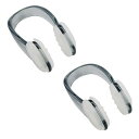 YJRUNFU鼻栓ノーズクリップ水泳鼻クリップ水泳用防水ノーズクリップ子供大人兼用小型軽量収納ケース付2個セット(ブラック)