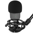 SILENCE RAZER ミニショックマウント フォームウィンドスクリーンカバー付き 防振 サスペンション ショックマウント マイクホルダー クリップ ポップ...
