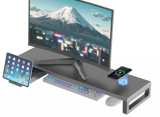 楽天市場】モニタースタンド ワイヤレス充電の通販