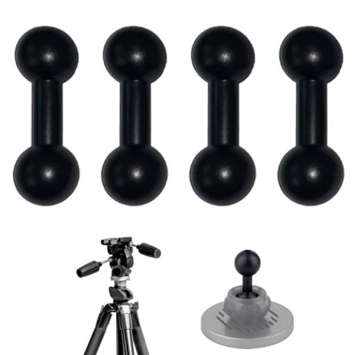 EsiFare17mmから17mmダブルボールヘッドブラケット【4個セット】ボールマウント17mmマウントアダプター..