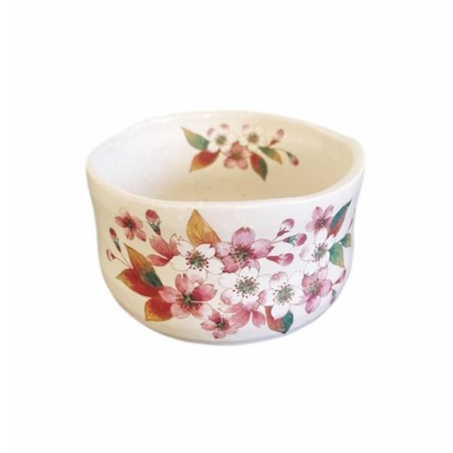 エールネット(Ale-net)抹茶碗9.3xH6.5cm粉引桜野点抹茶碗茶道茶道具抹茶茶碗陶器美濃焼日本製