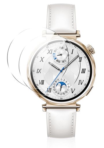 HUAWEIWATCHGT541MM用ガラスフィルム「2枚」WATCHGT541MM用保護フィルムHUAWEIWATCHGT5対応フィルム41MM超薄硝旭硝子素材採用画面保護硬度9H気泡ゼロ指紋防止飛散防止高感度