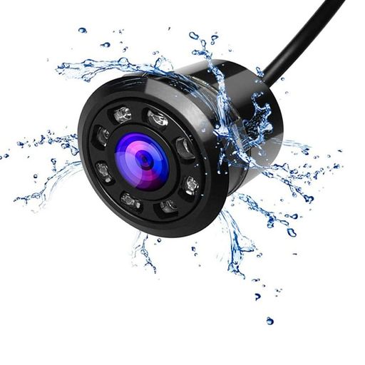 PolarLanderバックカメラリアカメラ赤外線8LEDライト搭載超小型IP68防水170°超広角18.5ミリメートルド..