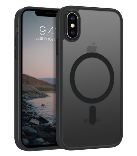 BENTOBENIPHONEXSケース/IPHONEXケースMAGSAFE対応ワイヤレス充電マット感半透明指...