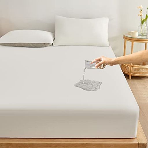 サンマドラ防水シーツシングル綿100%全面防水ボックスシーツダブルセミダブルおねしょシーツベットカバ..