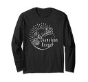 カメレオンの飼い主爬虫類の飼い主長袖Tシャツ