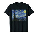 ヴィンセントファンゴッホによる星空の夜|有名な絵画Tシャツ