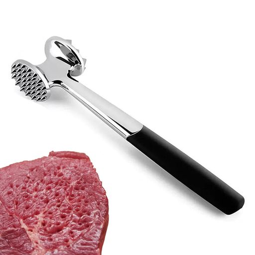 肉たたき肉筋切り器両面たたきミートハンマーステンレス製肉刺し器肉叩き調味料が染み込み料理用家庭用調理器具