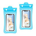 BIUTEFORスマホ防水ケースお風呂iphoneスマホ携帯防水ケース水中撮影完全防水水中撮影海水浴釣り温泉お風呂プール水泳など適用【2枚セット】