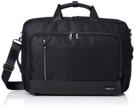 [トラベリスト]ビジネスバッグ3way1気室B4サイズ対応ブラック