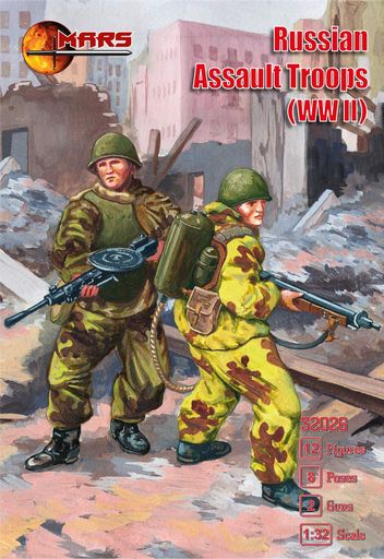 MarsFigures32026-1/32-ロシアアサルト軍WWII12フィギュア