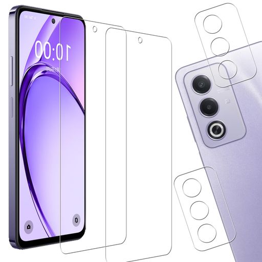 HUAKE�񻺾˻��Ǻ����б�OPPOA35G�ѥ��饹�ե����(2��)+�����ե����(2��)�������饹����9H�վ��ݸ�ե����