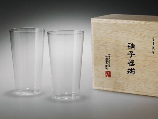 樂天商城 - 【松徳硝子】ガラスうすはりタンブラーM木箱2P
