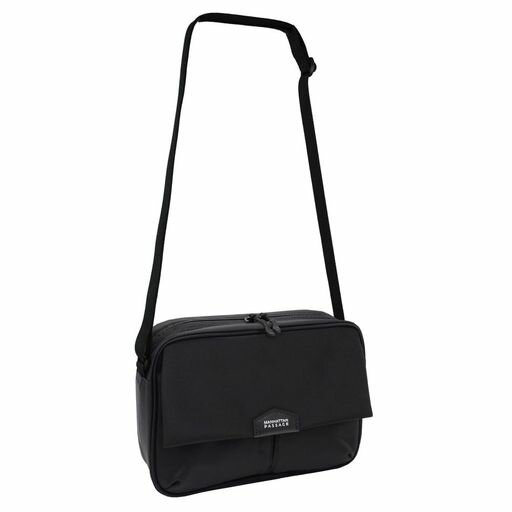 [マンハッタンパッセージ]5608BKA5フラップショルダーバッグ男女兼用(ブラック)