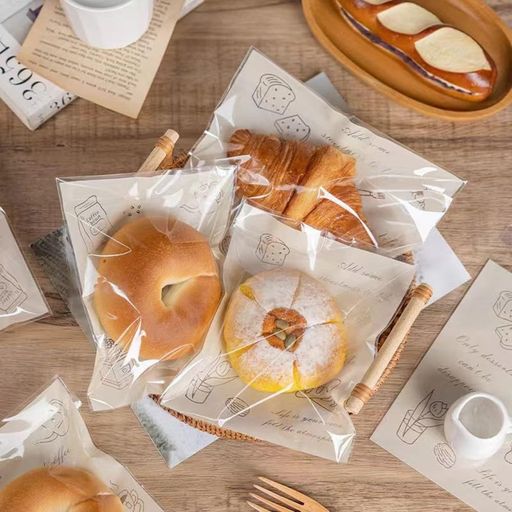 100枚菓子パン用OPP袋自己粘着防曇タ