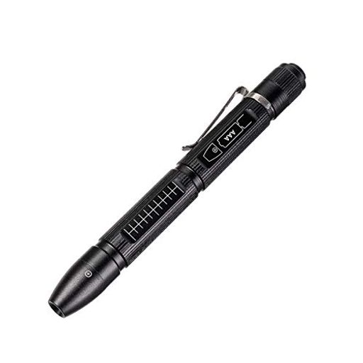 Weltool M6 LEDペンライトクリップ付きの小型、ポケット携帯便利、均一なビーム - 85%高演色性、フラッシュライト- 検査作業用の読書作業用懐中電灯、2枚単4電池で駆動