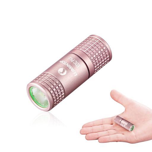 LUMINTOPキーホルダーLED懐中電灯USB充電式最大130ルーメン実用点灯13時間 2モード IPX8防水 1.5M耐衝撃 (EDC PICO2.0 ピンク)