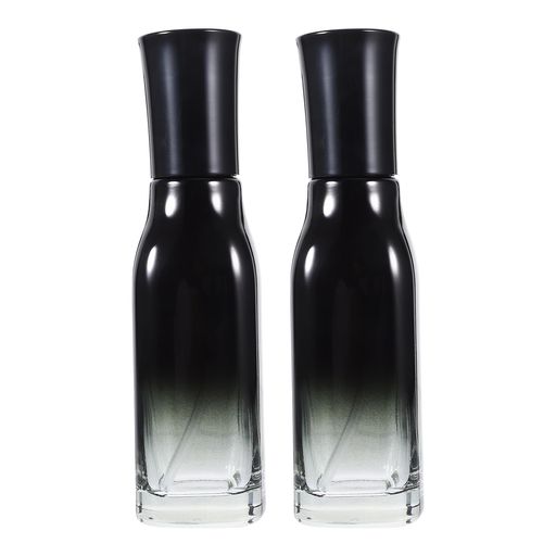 minkissyポンプボトル100ml2本入ポンプ瓶ガラス詰替用ボトル遮光瓶小分けボトル化粧水乳液ポンプボトル