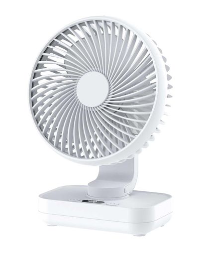 Joneytech小型卓上扇風機静音USB左右自動首振り充電式4000mAhUSB静音ポータブルミニ扇風機約15H連続使..