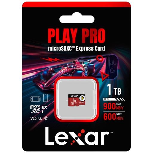 LexarPLAYPROmicroSDXCExpress������1TB�����ɹ�900MB/s������600MB/sNintendoSwitch4Kư��ɥ������б��ɿ��Ѿ׷��¹�?����
