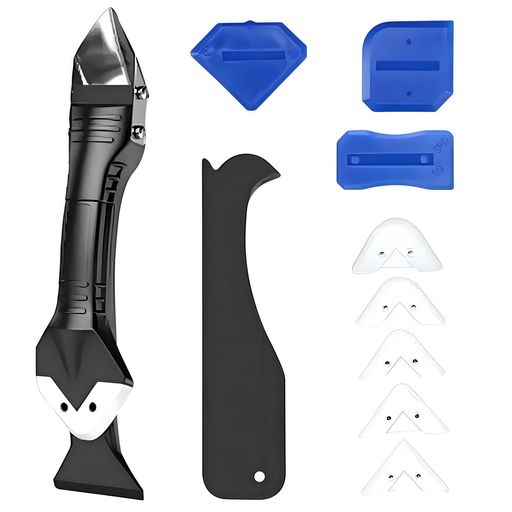 MHSKNHWコーキングヘラシリコンリムーバーカーボンスクレーパーシリコンコーキング工具多機能コーキン..